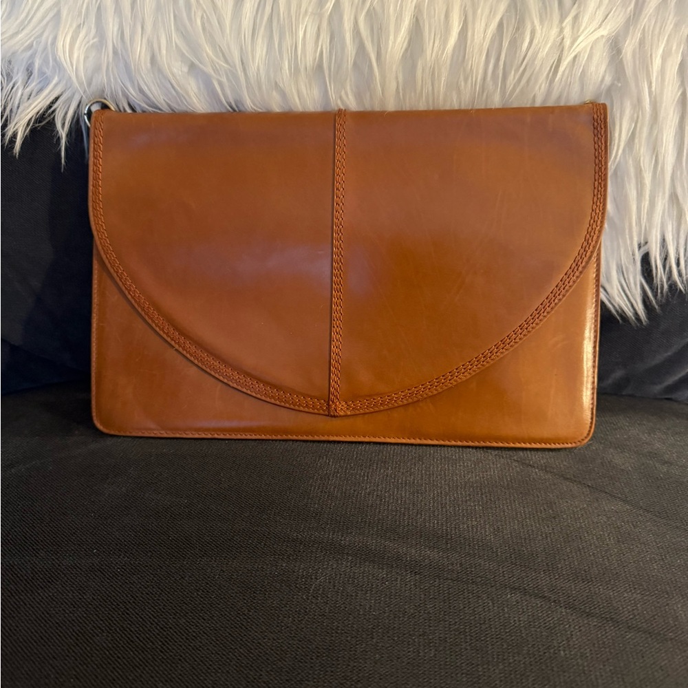 Bally Brown Leather Clutch